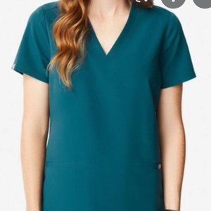 FIGS Casma Scrub Top- Caribbean Blue